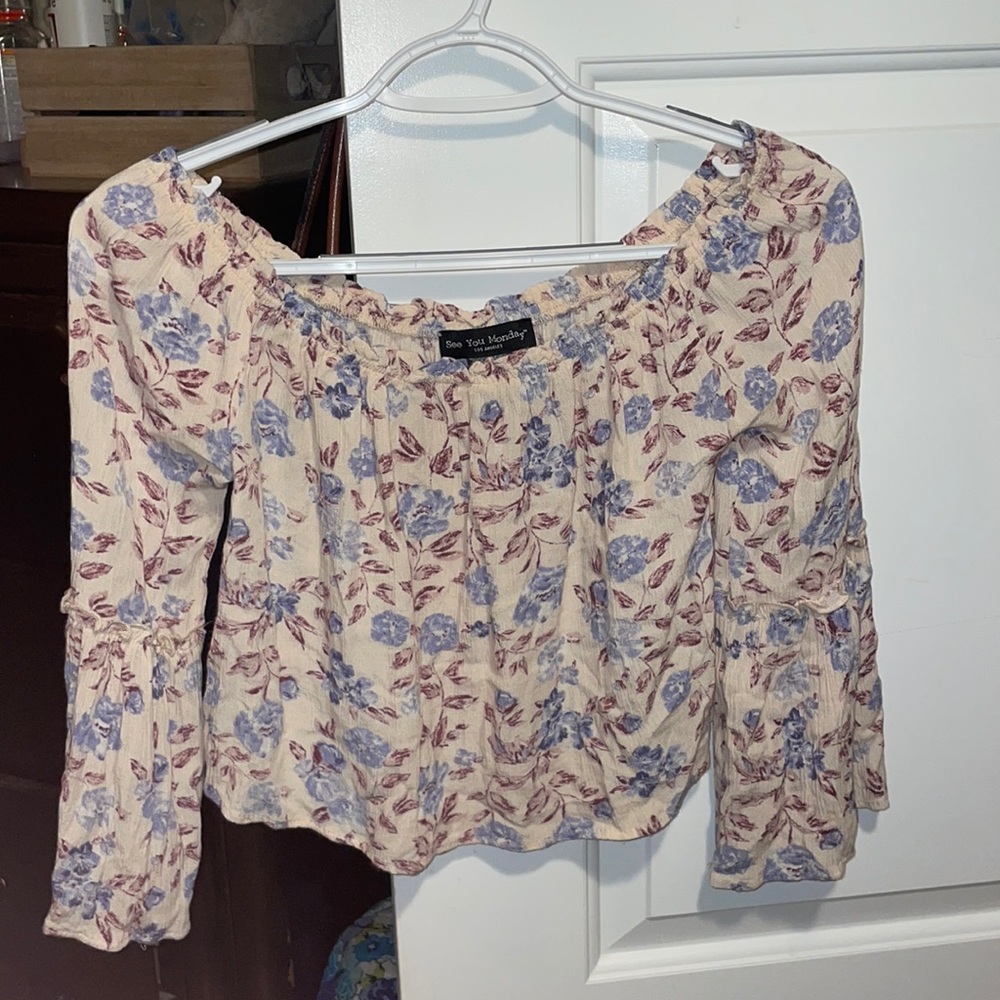 Women’s small off the shoulder blouse